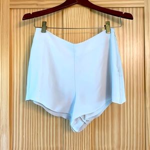 Babaton cream faux silk shorts size 2